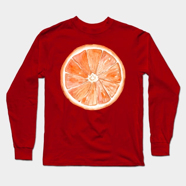 Orange fruit Long Sleeve T-Shirt by DreamLoudArt